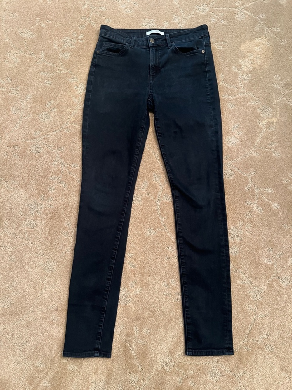 Rich & Skinny Black Skinny Jeans, Sz 28